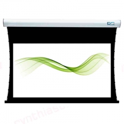 Highly Quiet Tubular Motor Easy Operation Electric UP/Down Tab-Tension Motorized Projection Screens 100-Inch